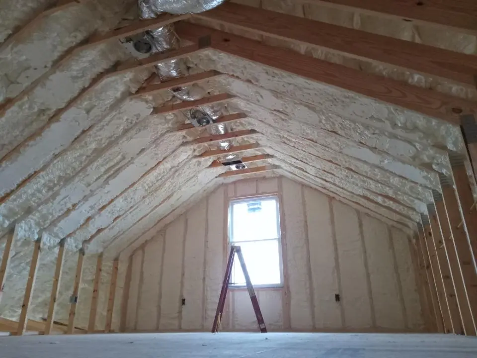 Spray foam roofing application for Crawl Space Insulation project in Bridgeview
